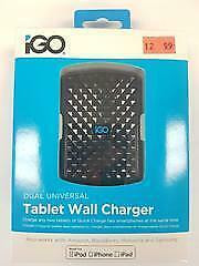 IGO PS00311-0001 DUAL USB UNIVERAL TABLET WALL CHARGER $19.99
