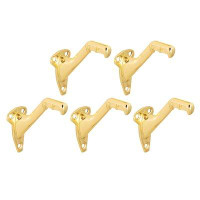 Design House Standard Zinc Handrail Bracket in Polished Brass (5 per Pack)