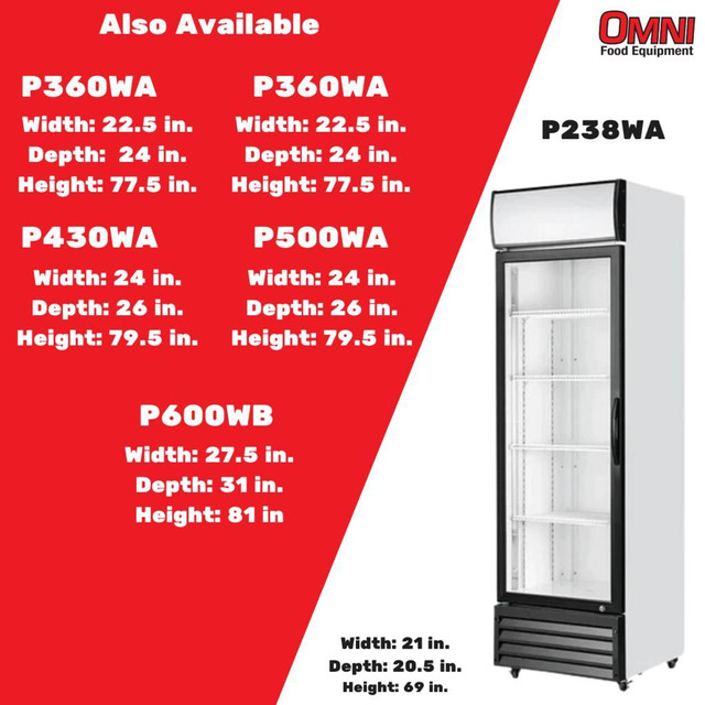 BRAND NEW Commercial Glass Door Freezers-----Amazing Deals!!! (Open Ad For More Details) in Other Business & Industrial in Ontario - Image 3