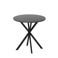 Wrought Studio Round Dining Table With Crossed Legs