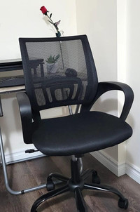 Ergonomic Mesh Home Office Computer Chair, Black Desk Rolling Swivel Adjustable Chairs
