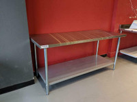 BRAND NEW Commercial Stainless Steel Work Prep Tables And Equipment Stands - ALL SIZES AVAILABLE!!