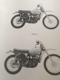 1972 Yamaha MX250 MX360 Parts List
