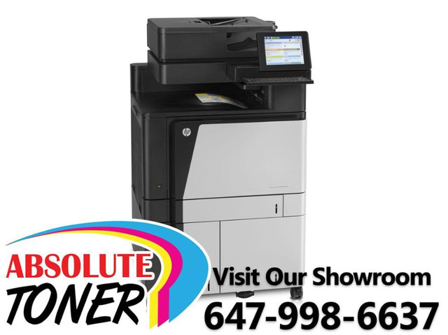 LEASE/BUY HP Color LaserJet Enterprise flow MFP M880 880 Copier Printer Scanner Fax Stapler Finisher Booklet Hole Punch in Other Business & Industrial in Ontario - Image 3