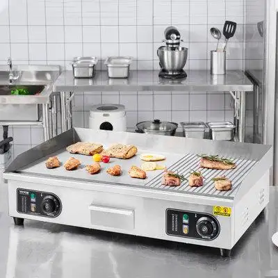 Transform Your Cooking Experience with Commercial Electric Griddle:Designed for both home and commer...