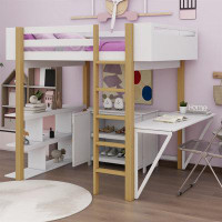Isabelle & Max™ Alizeya Full Loft Bed with Bookcase by Isabelle & Max™