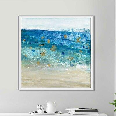 Mercer41 'Sea Glass Summer II' Framed Acrylic Painting Print on Canvas in Arts & Collectibles