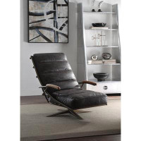 17 Stories Ashtion Leather Swivel Lounge Chair