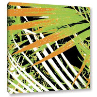 Bay Isle Home™ Palms Away III Gallery Wrapped Floater-Framed Canvas