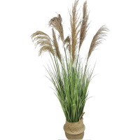 Primrue 57-Inch Artificial Tall Grass Plants, Fake Grass, Indoor Fake Plants,Fake Grass Plant, Floor Plants. This Produc