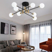 Corrigan Studio Mifflintown 8 Lights Sputnik Ceiling Light Nordic Hanging Globe Pendant Lamp Fixtures