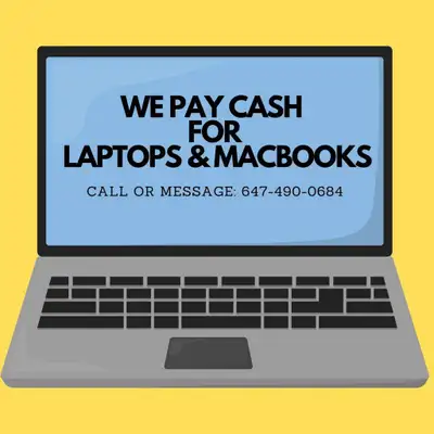 Sell your MacBooks and Laptops to Us and Get Instant CASH Today