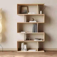 POWER HUT Solid Wood Bookshelf Floor-To-Ceiling Bookshelf Household  Living Room Cubicle Against The Wall Simple Storage