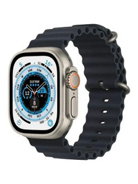 Apple Watch Ultra - 49mm - Titanium - Titanium - Midnight Ocean Band - (GPS + Cellular)