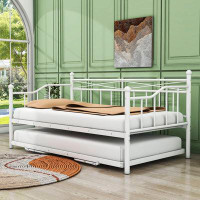 Red Barrel Studio Berneta Twin Size Metal Daybed with Twin Size Trundle