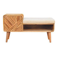 Hokku Designs Jenascia 19.69'' tall Solid Wood End Table