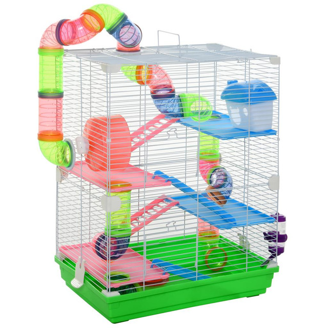 Hamster cage 18" x 11.75" x 22.75" green in Accessories - Image 2