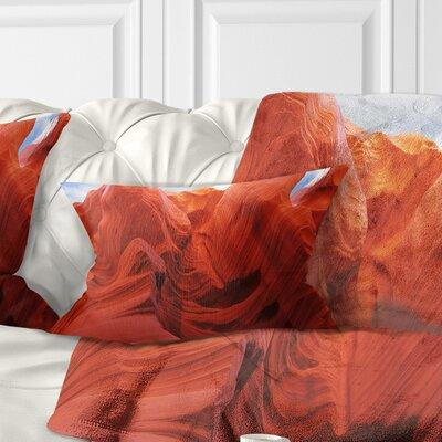 East Urban Home Photography Shade in Antelope Canyon Lumbar Pillow in Bedding