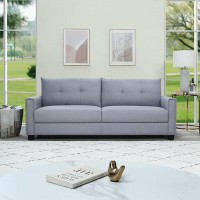 Ebern Designs Linen Fabric Upholstery sofa