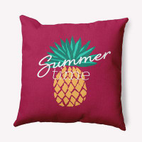 Bay Isle Home™ Summer Time Pineapple Polyester Decorative Pillow Square