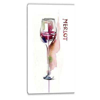 Made in Canada - Design Art Wine Contemporary Graphic Art on Wrapped Canvas in Arts & Collectibles