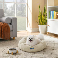 Sam's Pets Chloe 19.68'' Cuddler Dog Bed In Beige
