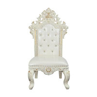 Andrew Home Studio Baggum Tufted Side Chair in White & Antique White
