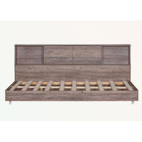 Gracie Oaks Full Size Daybed Frame with Storage Bookcases