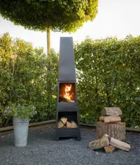 NEW OUTDOOR WOOD CHIMINEA FIREPIT 926OFP