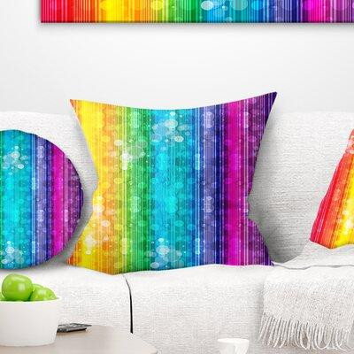 The Twillery Co. Abstract Rainbow Effects Illustration Pillow in Bedding