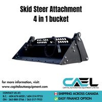 Whole Price: CAEL 4-In-1 Skid Steer Bucket (66/72)