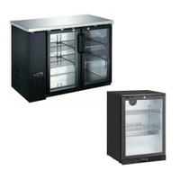 BRAND NEW Commercial Glass Back Bar Beer Coolers - ALL SIZES