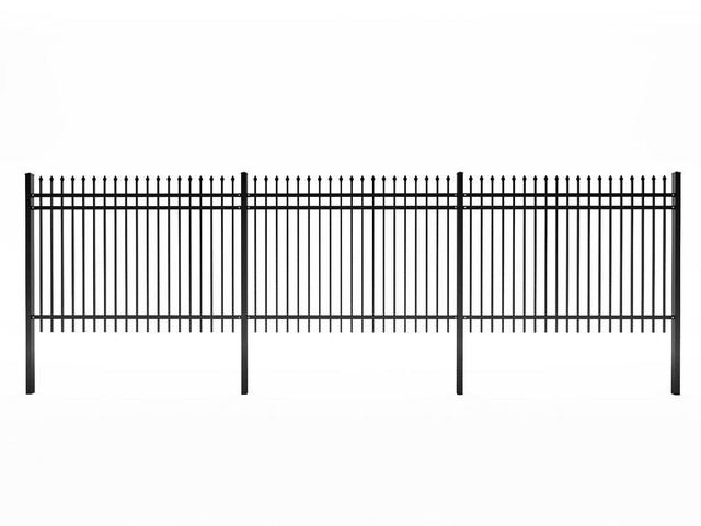 NEW 6FT FENCE PANEL BLACK METAL DECORATIVE 3532441 in Other in Alberta