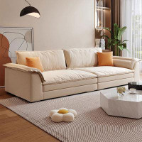 Crafts Design Trade 102.36" White 100% Polyester Modular Sofa