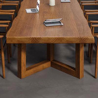 LORENZO Simple practical long strip pine dining table set