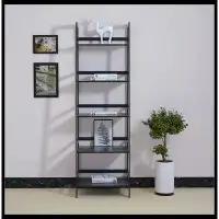 Think Urban Ladder Shelf, 5 Tier  Bookshelf, Modern Open Bookcase for Bedroom, Living Room, Office