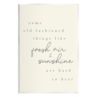 Stupell Industries Fresh Air & Sunshine Comforting Cursive Typography Wall Plaque Art By Daphne Polselli