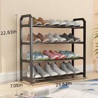Latitude Run® Simple Shoe Shelf Home Door Dormitory Indoor Good-Looking Multi-Layer Large Capacity Bedroom Storage Small