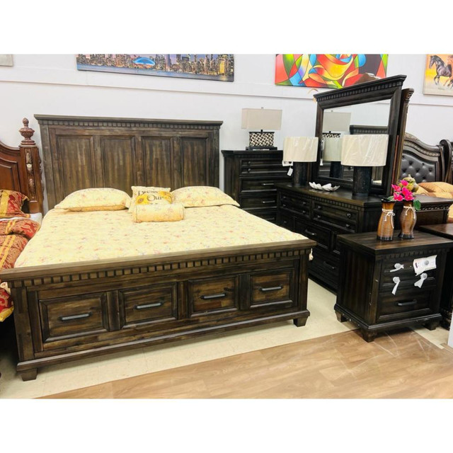 Wooden Bedroom Set Sale !! Furniture Sale in Beds & Mattresses in City of Toronto - Image 3