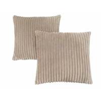 Darby Home Co Pillows, Set Of 2, 18 X 18 Square, Insert Included, Accent, Sofa, Couch, Bedroom, Polyester