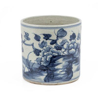 Legend of Asia Dynasty Bird Floral Motif Porcelain Pot Planter