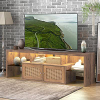 Millwood Pines TV Stand With Adjustable LED Light Colour For TV Up To 60 Inches