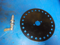 Index wheel with spring loaded lock pin great for many projects