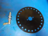 Index wheel with spring loaded lock pin great for many projects
