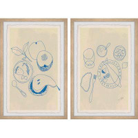 Gracie Oaks Fruits And Seafood Diptych