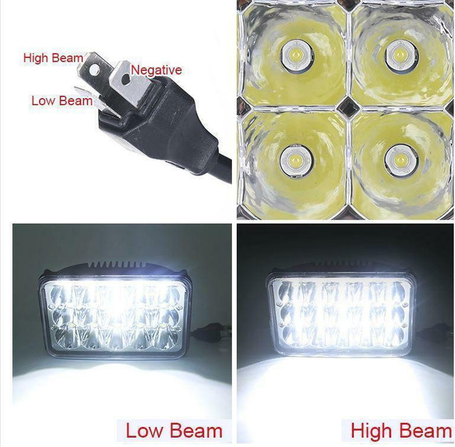 NEW 45W LED HEADLAMP TRUCK HEADLIGHT 5X7 & 4X6 INCH CREE DOT in Other Parts & Accessories in Winnipeg - Image 2