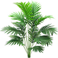 Primrue 30" Artificial Palm Plants Leaves Tropical Greenery Bush Imitation Faux Fake Palm Tree Leaf For Home Kitchen Par