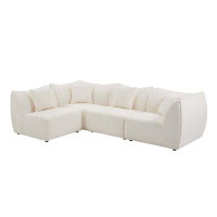 Tusuton Free Combination Sectional Sofa Upholstery Leisure Wide Deap Seat 4 Seaters