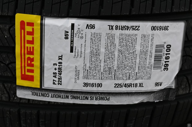 225/45R18 Allseason Tire Pirelli P7 A/S +3 Tire BMW 3 Series 4 serie Benz C350 tire 7879 Tire sale 225/45/18 in Tires & Rims in Toronto (GTA) - Image 2
