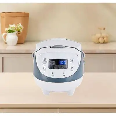 Features: SMALL RICE COOKER 2 CUP: Can cook up to 2 cups of uncooked rice perfect for 1-2 people. Th...